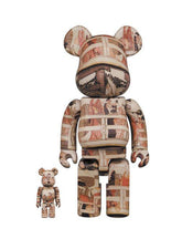 BE@RBRICK x 北川歌麻吕 100%+400% 套装 熊砖 日本艺术 喜多川歌麿 「両国桥の上下」